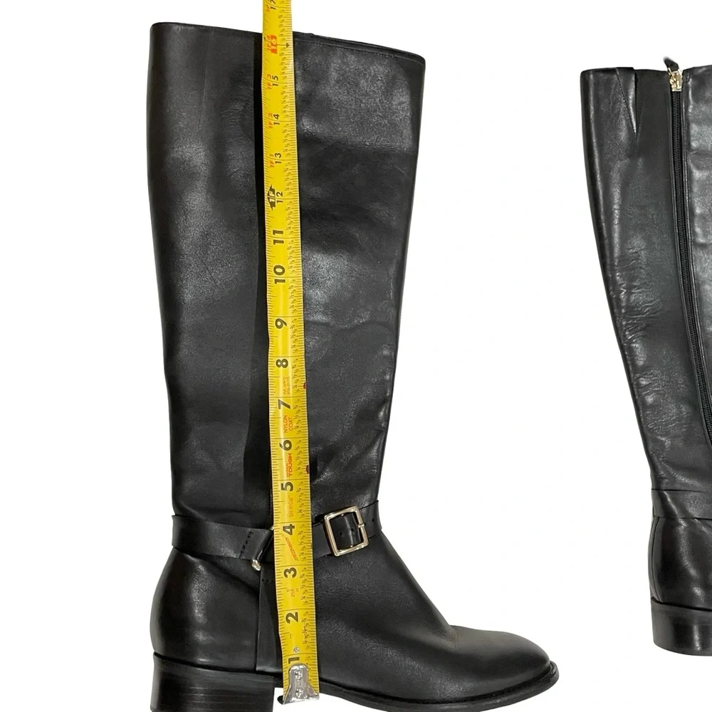 Black Leather Boots, Talbots, Size 8.5